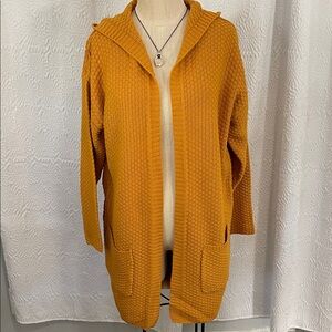 Sienna Sky Golden Open-Front Cardigan